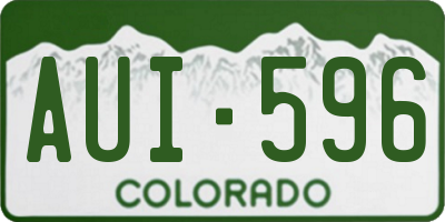 CO license plate AUI596