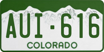 CO license plate AUI616