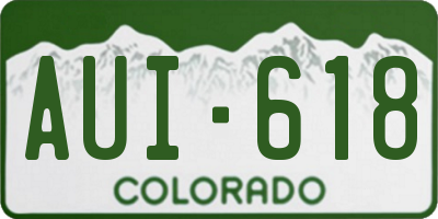 CO license plate AUI618