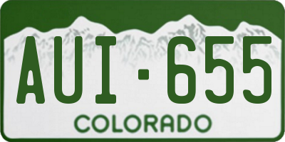 CO license plate AUI655