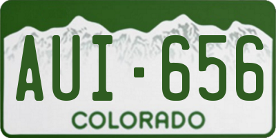 CO license plate AUI656