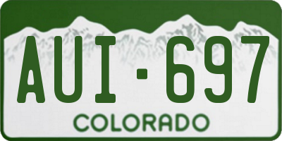 CO license plate AUI697