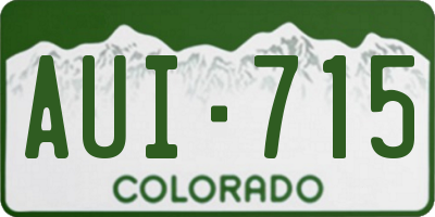 CO license plate AUI715