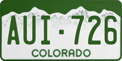 CO license plate AUI726