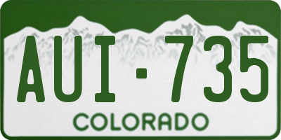 CO license plate AUI735