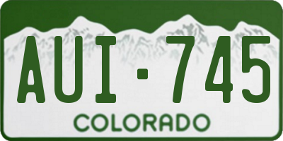 CO license plate AUI745