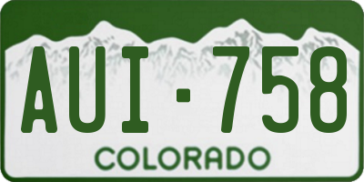 CO license plate AUI758