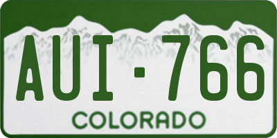 CO license plate AUI766