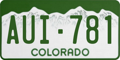 CO license plate AUI781