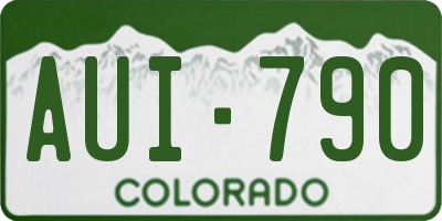 CO license plate AUI790