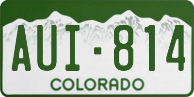 CO license plate AUI814