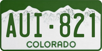 CO license plate AUI821