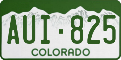 CO license plate AUI825