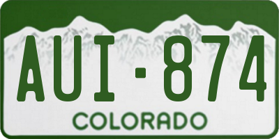 CO license plate AUI874