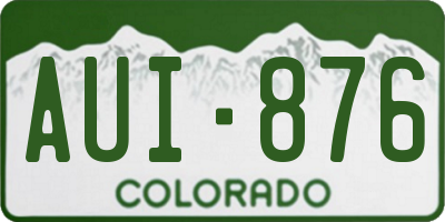 CO license plate AUI876