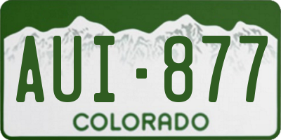 CO license plate AUI877