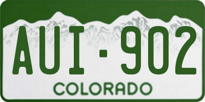 CO license plate AUI902