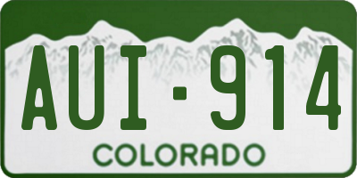 CO license plate AUI914