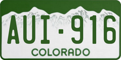 CO license plate AUI916