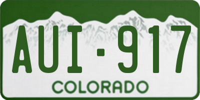CO license plate AUI917