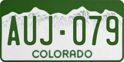 CO license plate AUJ079