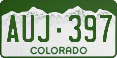 CO license plate AUJ397