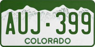 CO license plate AUJ399
