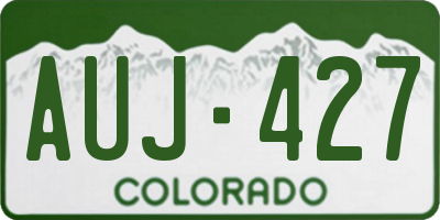 CO license plate AUJ427