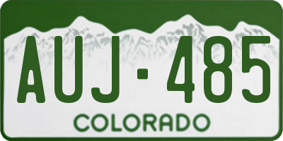 CO license plate AUJ485