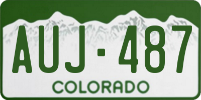 CO license plate AUJ487