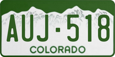 CO license plate AUJ518