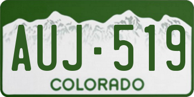 CO license plate AUJ519