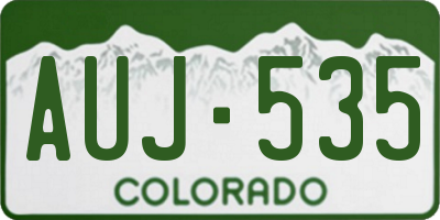 CO license plate AUJ535