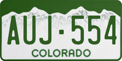 CO license plate AUJ554