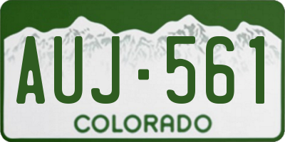 CO license plate AUJ561