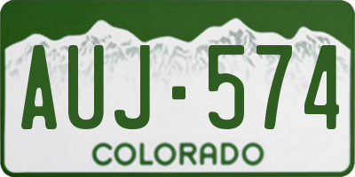 CO license plate AUJ574