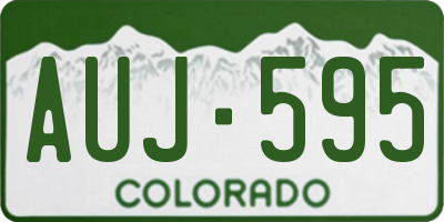 CO license plate AUJ595