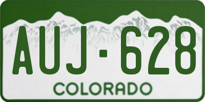 CO license plate AUJ628