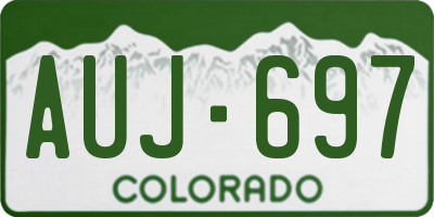 CO license plate AUJ697