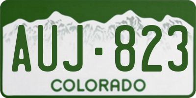 CO license plate AUJ823