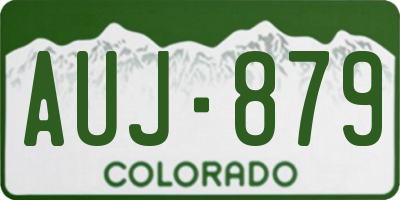 CO license plate AUJ879
