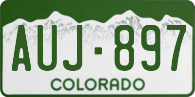 CO license plate AUJ897