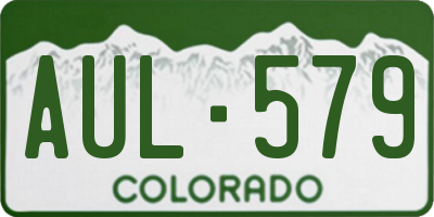 CO license plate AUL579