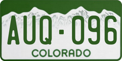 CO license plate AUQ096