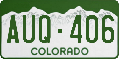 CO license plate AUQ406