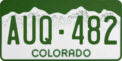 CO license plate AUQ482