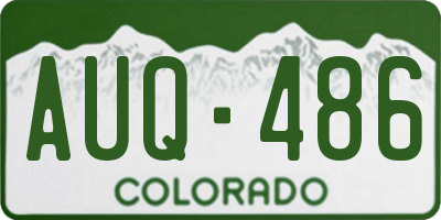 CO license plate AUQ486