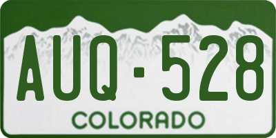 CO license plate AUQ528