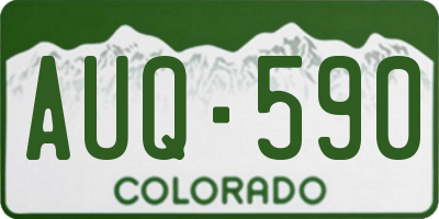 CO license plate AUQ590