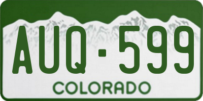 CO license plate AUQ599